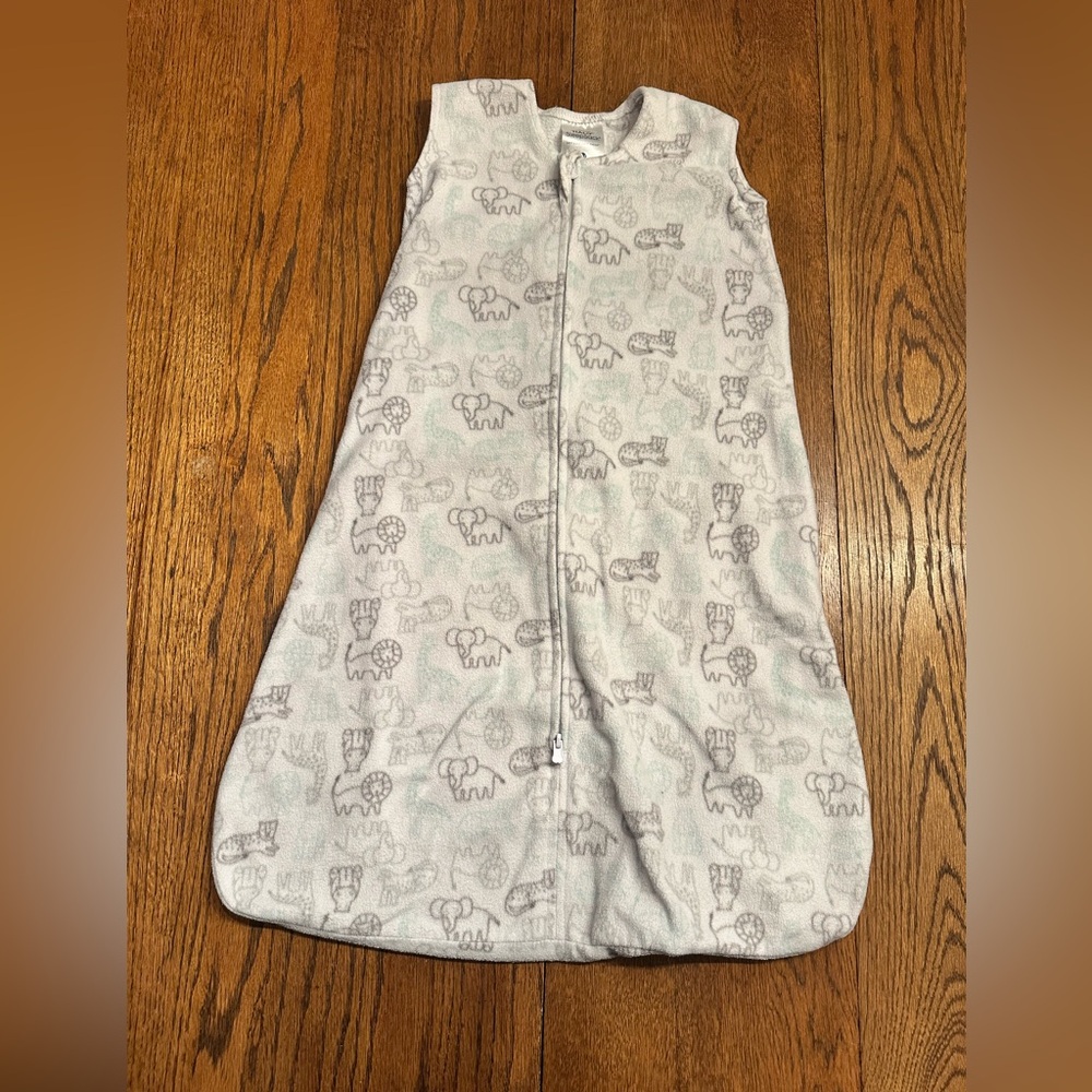 Halo Gray and Blue Animal Print Sleep Sack Tog 3